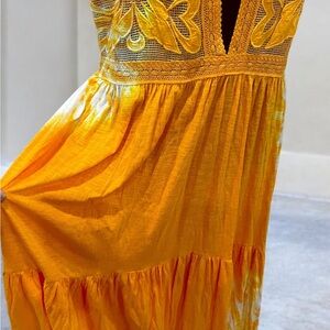 NWT Free People tie dye maxi dress (XL)